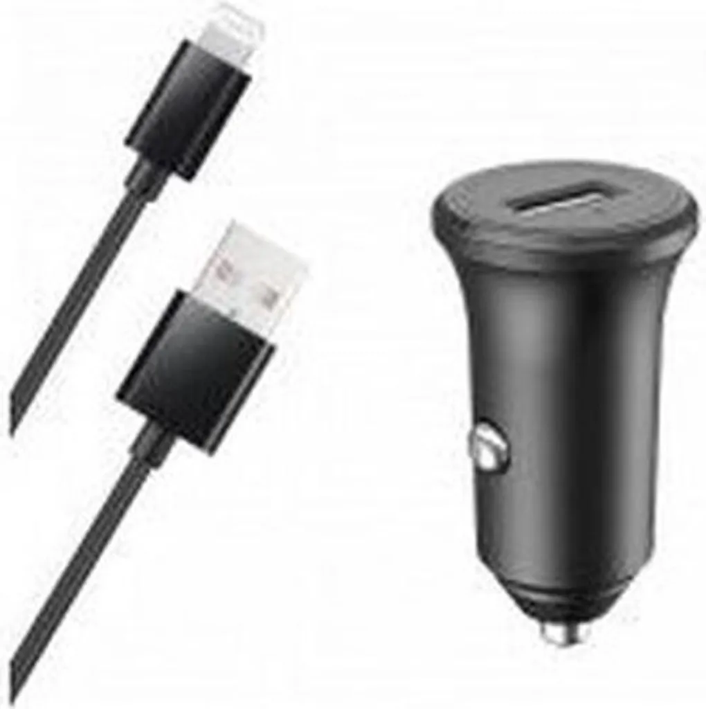 BigBen Connected: Caricatore Auto USB + Cavo Lightning per Viaggi Sicuri