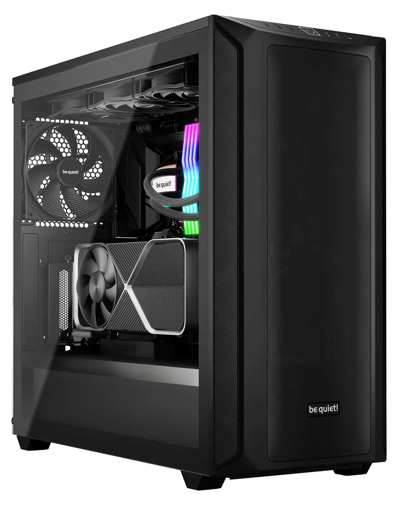 Shadow Base 800 BE QUIET ! Noir - Boîtier avec Ventilateurs 140mm Inclus