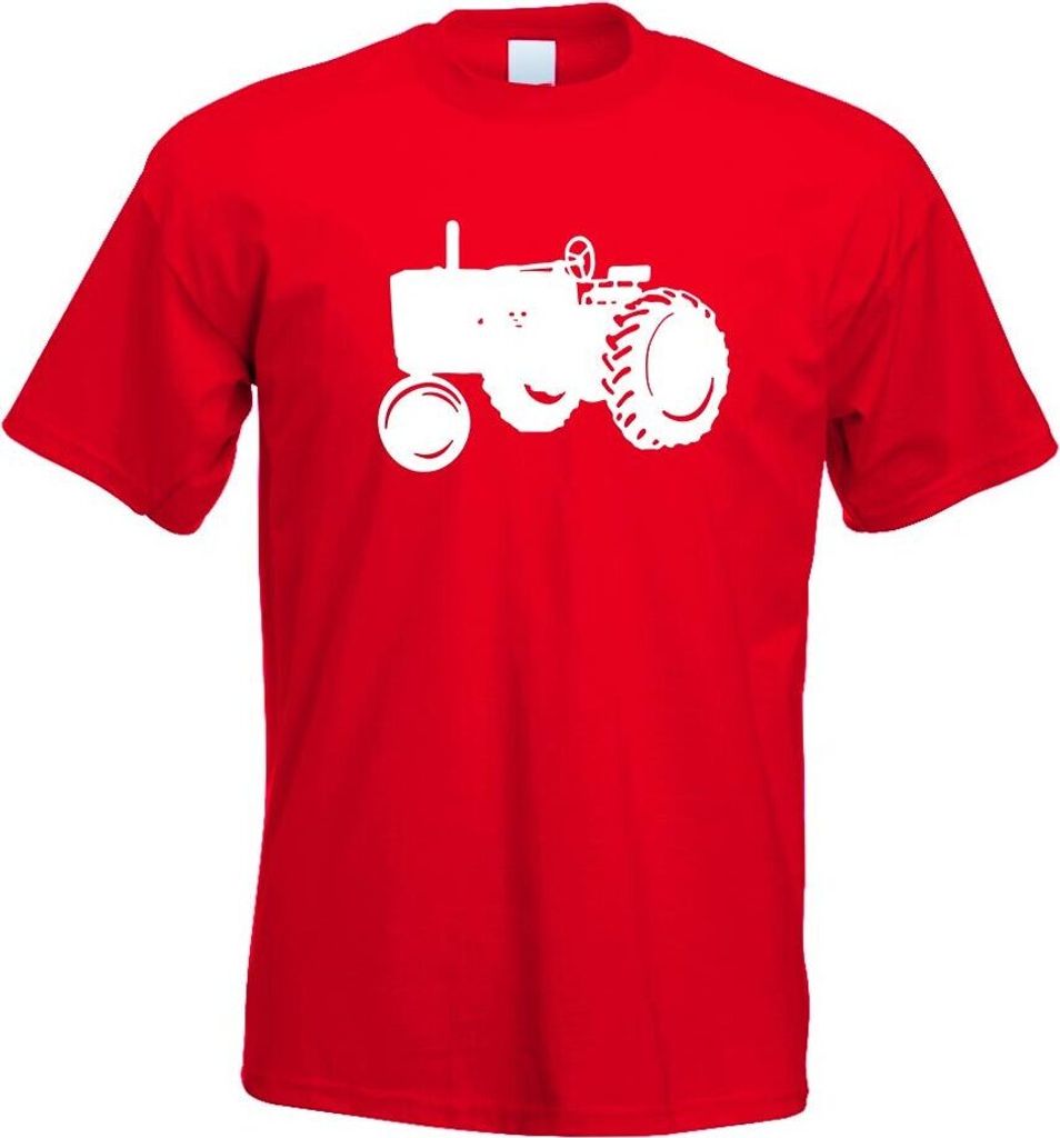 Kiwistar - T-Shirt - rot - Traktor - Schlepper - Großtraktor Herren Funshirt Bedruckt Design Sprüche Spruch Motive - mit Motiv Bedruckt - Funshir...