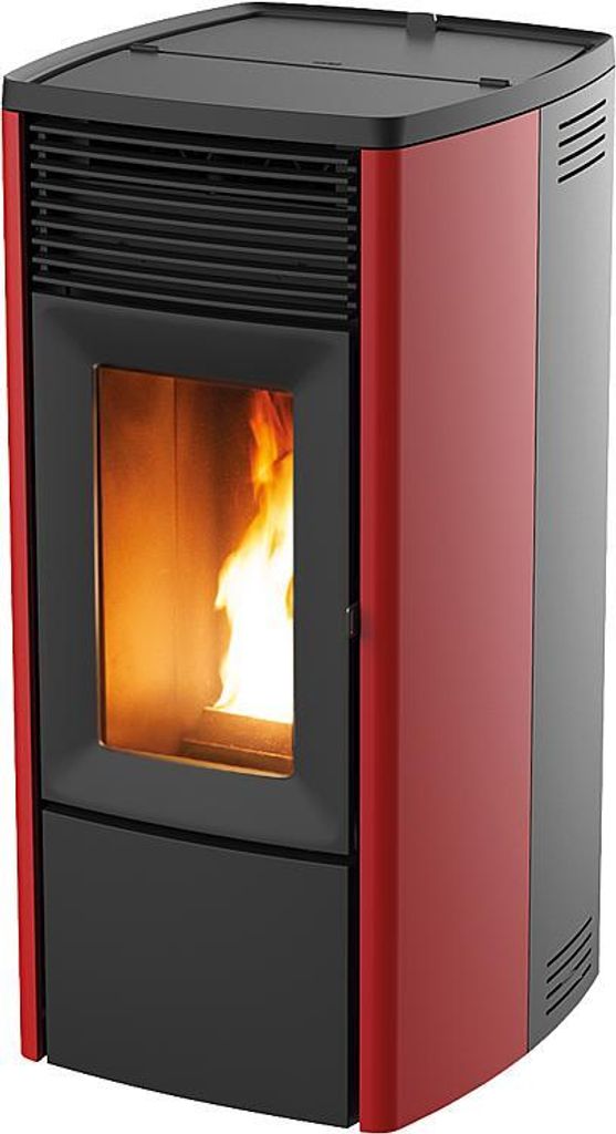 MCZ Pelletofen wassergeführt EGO Hydromatic Air M2+ 11,9kW Bordeaux Holzpellets
