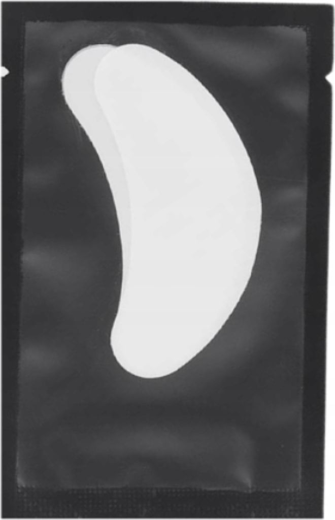 Schwarze GEL-Augenpads für Wimpernverlängerungen 1 Paar