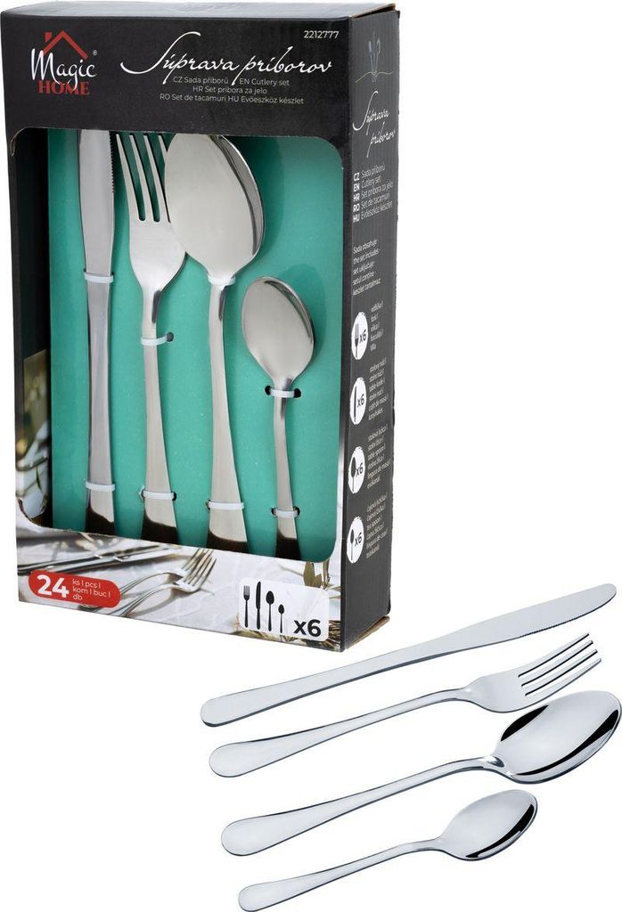 Bestekset MagicHome, serviesbestek, mes, vork, lepel, Productafbeelding 