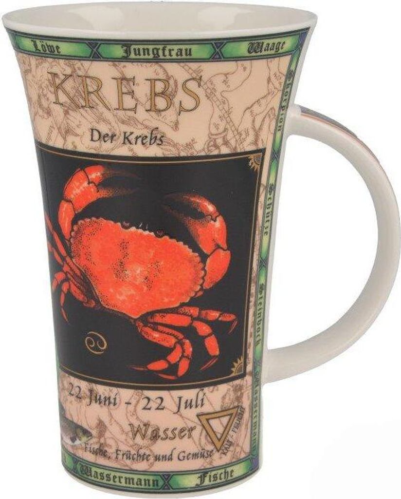 Dunoon Becher Teetasse Kaffeetasse Glencoe Sternzeichen Krebs