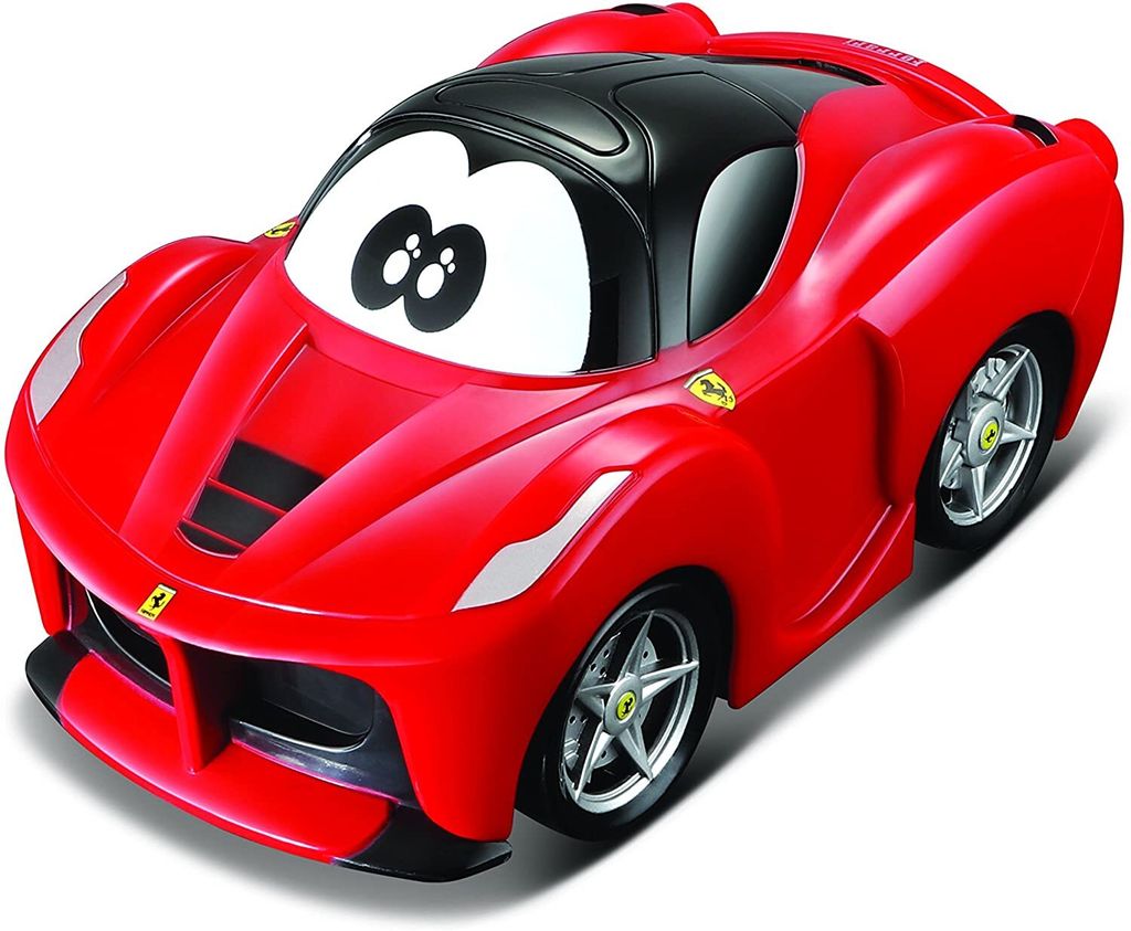 BB Junior - Spielzeugauto - Ferrari U-Turn (13cm, rot) Kinderauto Kleinkinder
