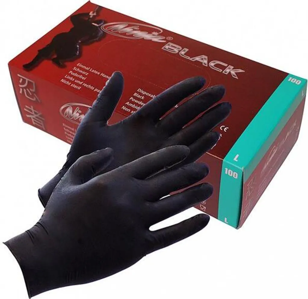 Gants latex jetables boîte de 100 pour protéger les mains des saletés