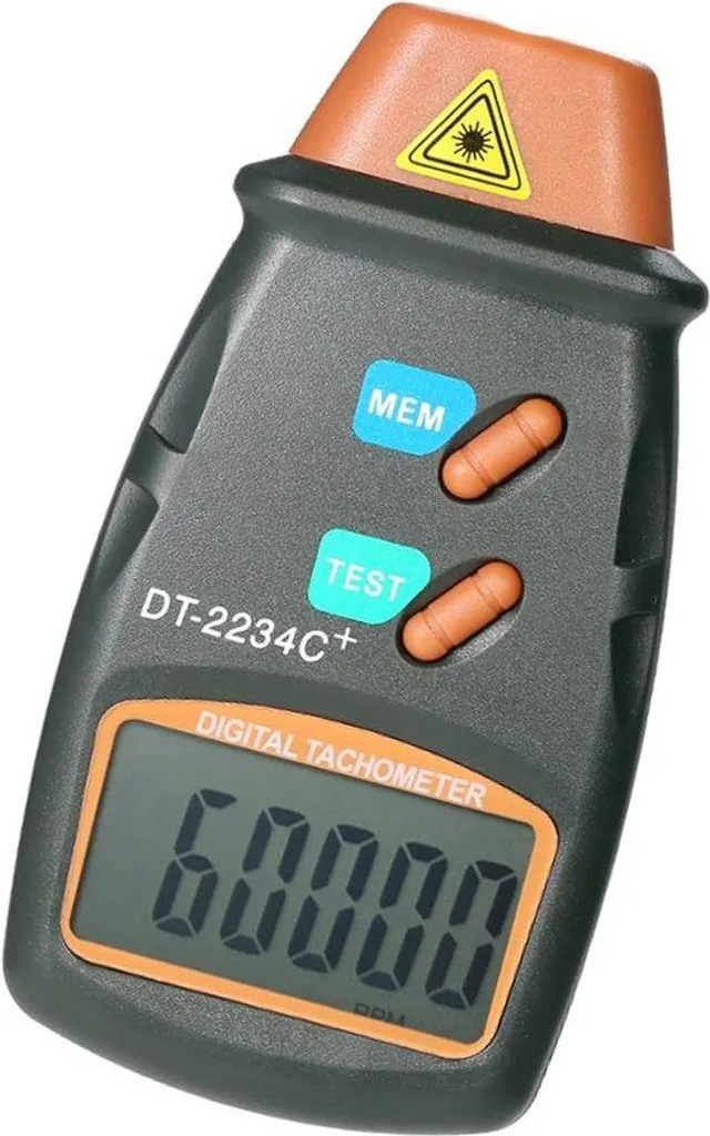Compteur de tours numérique laser avec écran LCD rétroéclairé - Modèle DT-2234