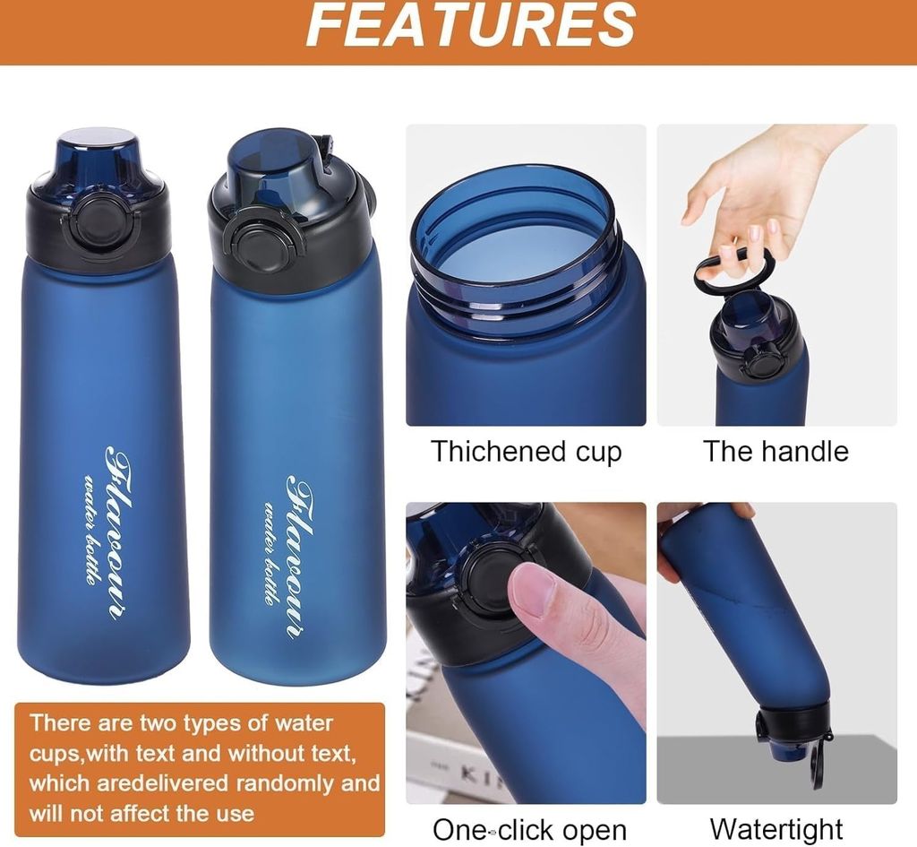 Air-Wasserflasche mit Aromakapseln, 900 ml Produktbild 5