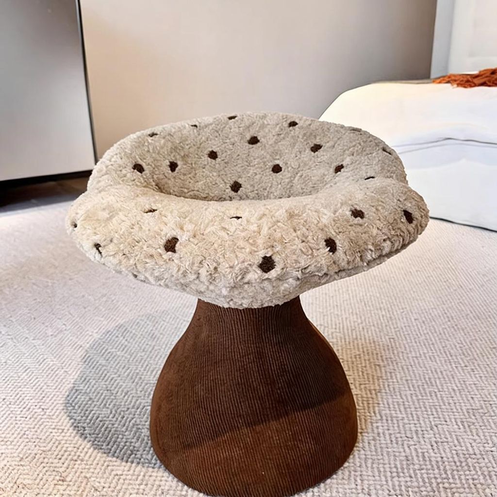 Sitzhocker Gepolstert – Polsterhocker, Schminkhocker, Schuhwechselbank, Sofa Fußhocker, Kleiner Hocker für Wohnzimmer, Schlafzimmer Braun 54*52...