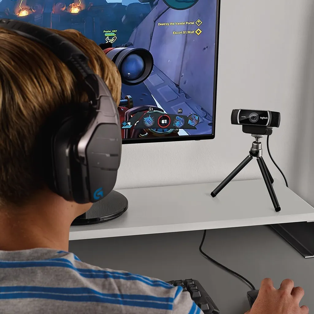 Logitech C922 Pro Stream Webcam 1080p : Correction Faible Luminosité - 9