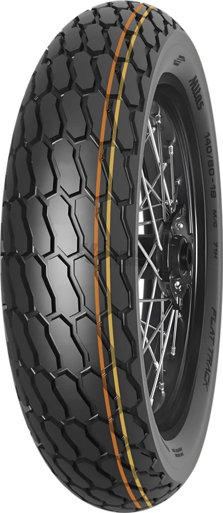 Mitas Flat Track Soft (Orange-Yellow) 130/80 - 19 M/C Tt Nhs (27X7-19) Front/Rear