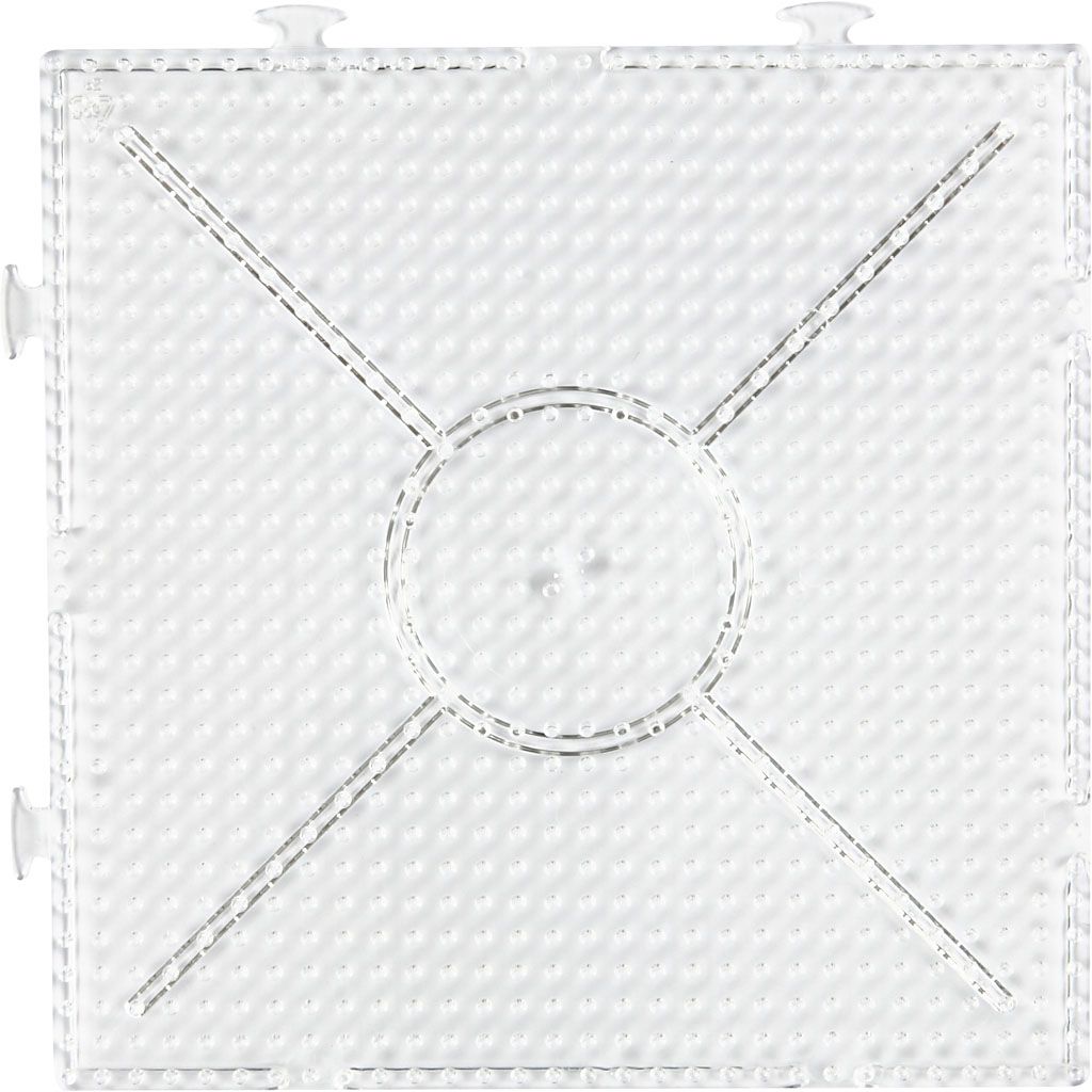 Nabbi Steckplatte transparent, 15 x 15 cm