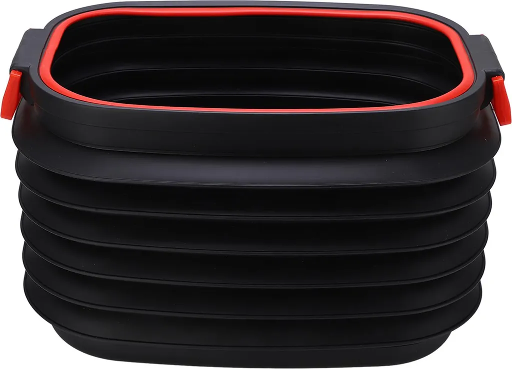 Bac de rangement pliable 37L étanche et robuste avec couvercle noir