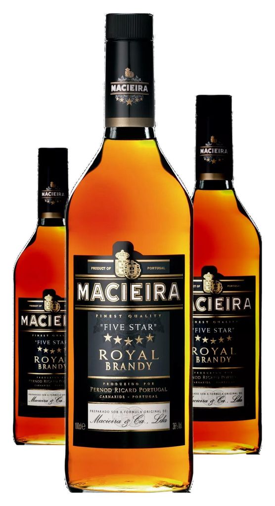 3 x Macieira Five Star Royal Brandy 1 Liter Produktbild 