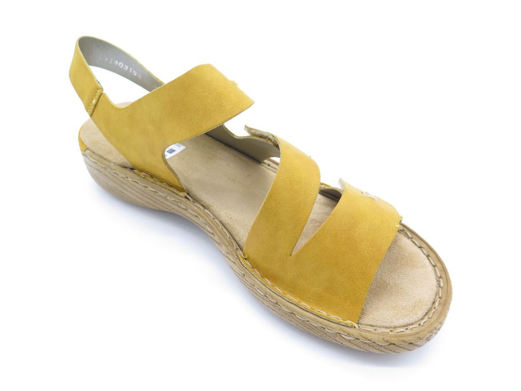Rieker Damen Sandalen & Sandaletten gelb Gr. 38