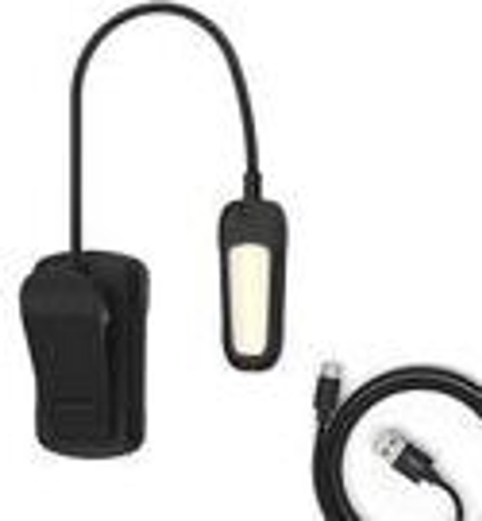 ANSMANN LED Clip Light /verstellbare Klemmleuchte, 9 LEDs, aufladbar via USB-C