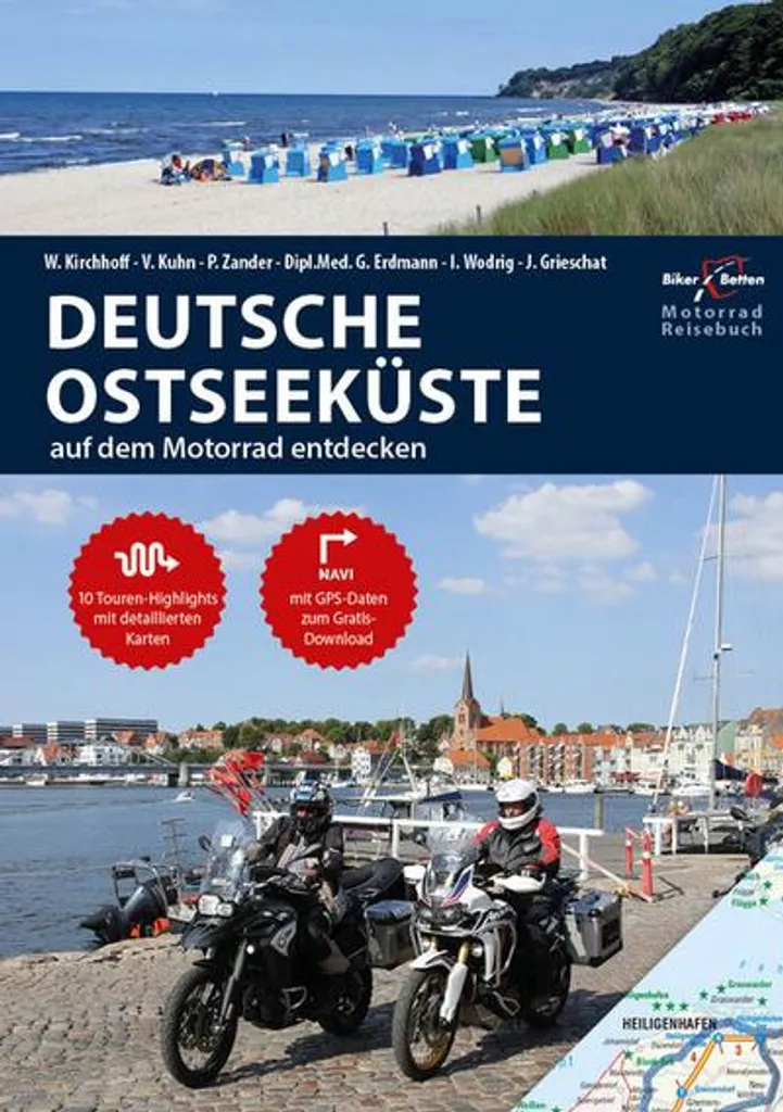 Livre de road-trip moto en Allemagne du Nord bord de mer 15 étapes clés