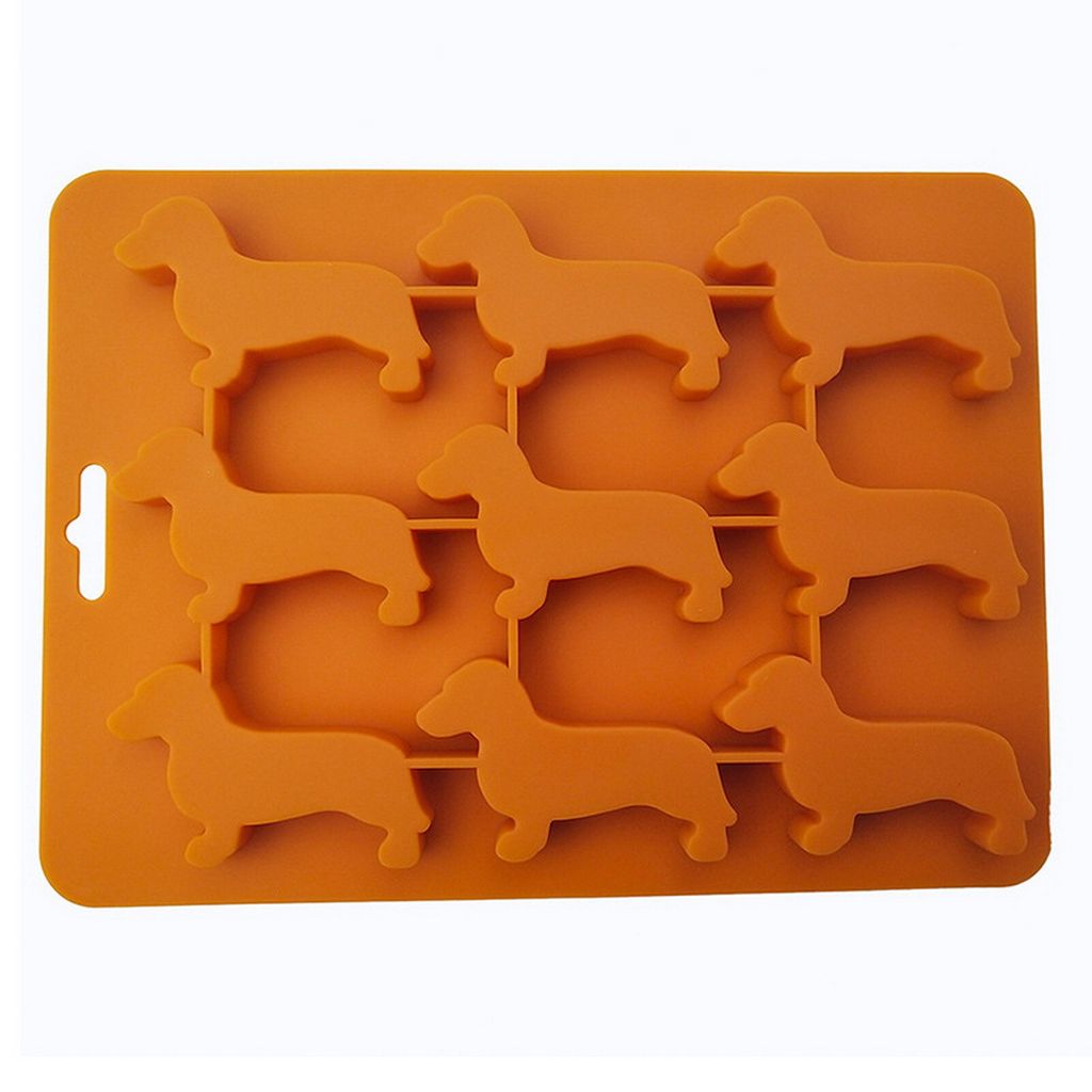 Eiswürfelschale, lebensmittelecht, flexibel, hitzebeständig, 9 Mulden, leicht zu entformen, Eisherstellung, superweich, Eiswürfelschale in Dacke...