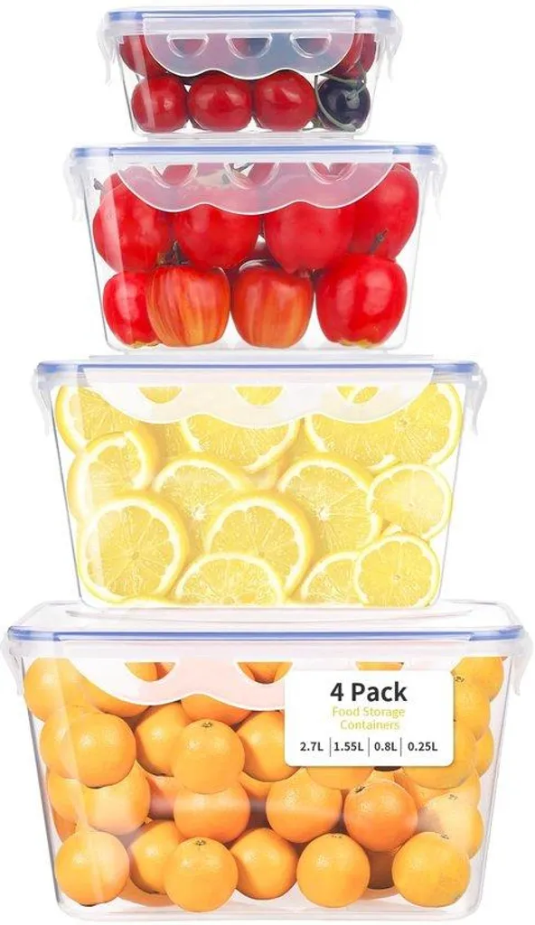 Lunch box pour Meal Prep lot de 4 boîtes idéales pour vos déplacements