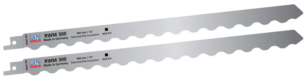 Lame scie sabre double ondulation pour polystyrène et tapis
