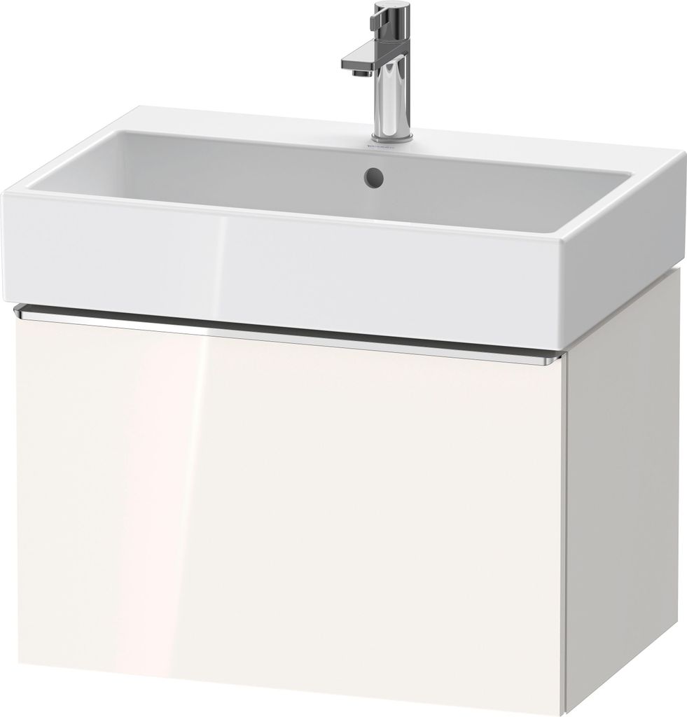 Duravit D-Neo Waschtischunterbau wandhängend, 684x440x442mm, 1 Auszug, mit Griff Chrom, DE4272010220000