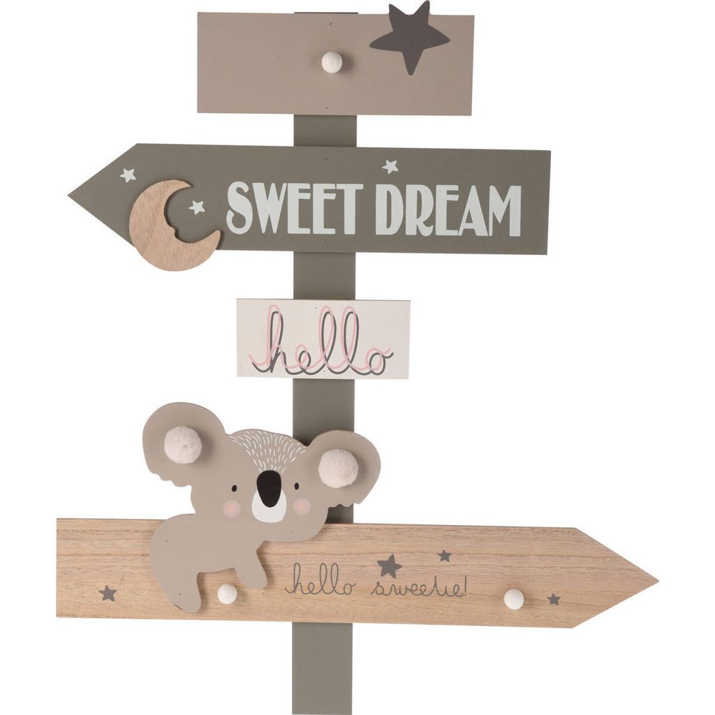 Kindergarderobe Zoo, 44 x 3,5 x 51,5 cm