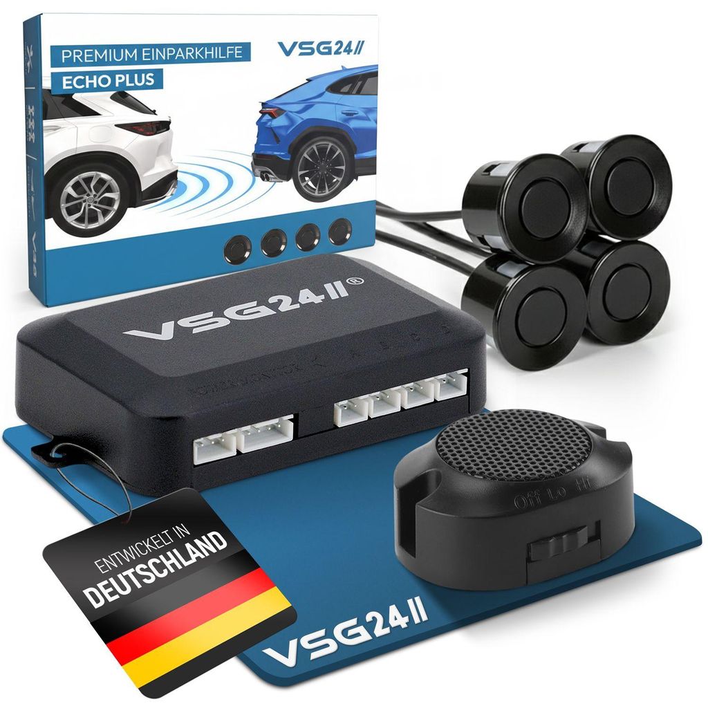 Akustische Premium-Einparkhilfe ECHO PLUS Schwarz PDC-22111 Produktbild 