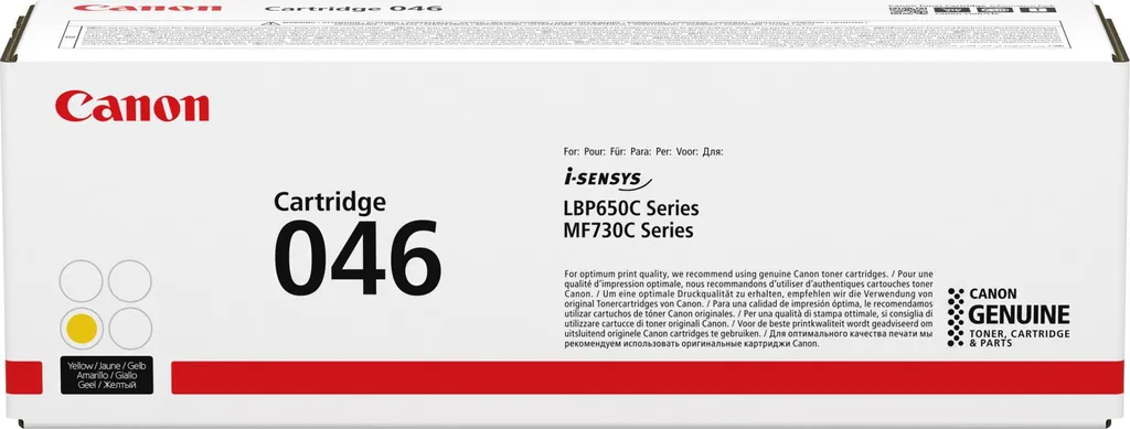 Toner Originale Canon 046 Giallo 1247C002 - Stampe Perfette Garantite