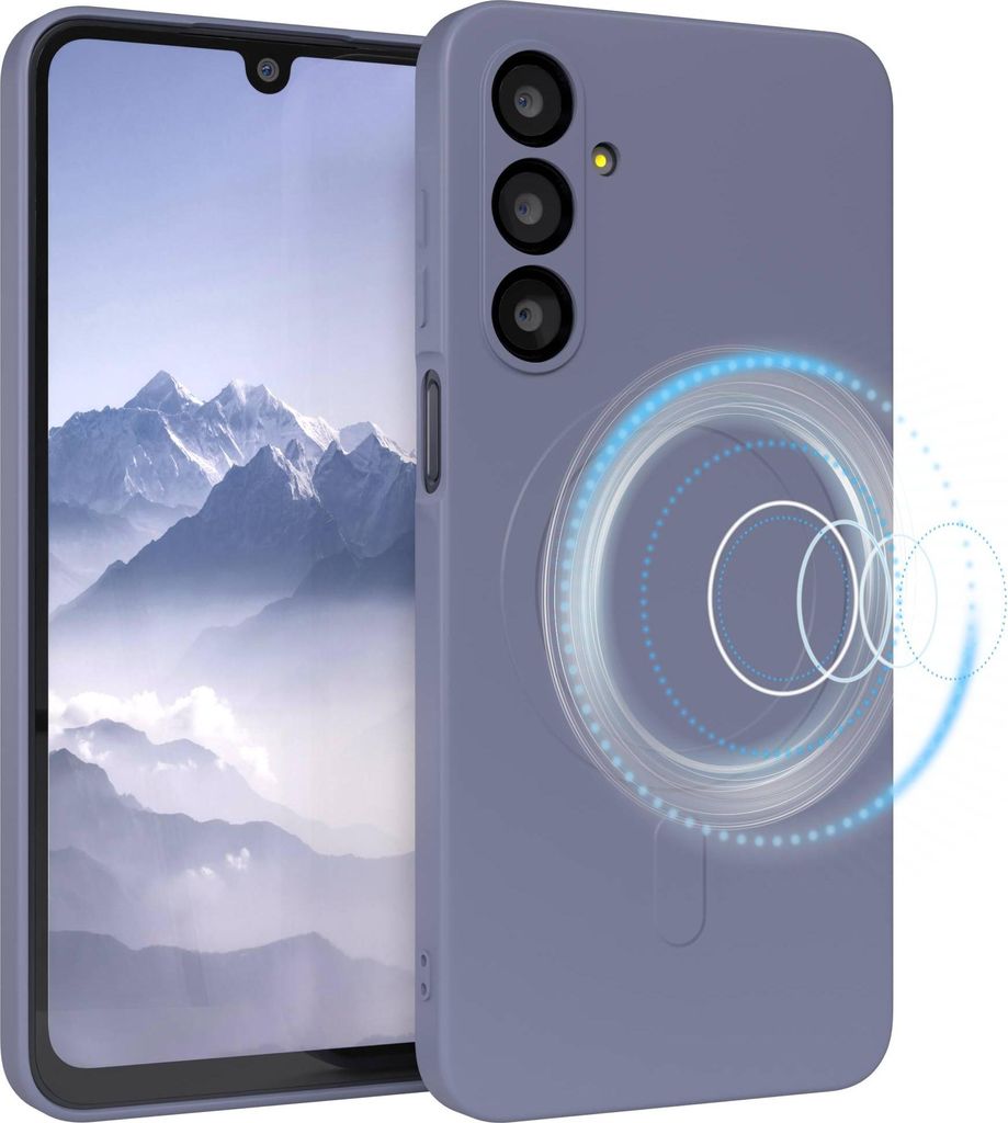 EAZY CASE - Silikonhülle magnetisch für Samsung Galaxy A16, Hülle Silikon, weich stoßfeste Magnet Handyhülle, Schutzhülle mit Kameraschutz, T...