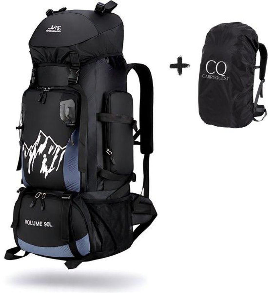 CarryQuest® - Sac à dos de randonnée 90L, imperméable, en Image du produit 