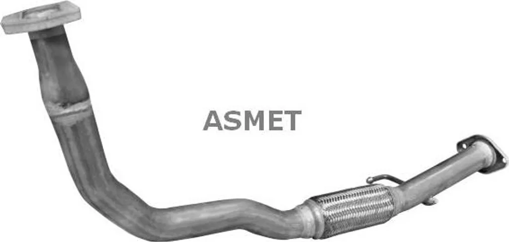 Tuyau d'échappement central pour Doblo - Qualité OE ASMET 16077 Pro