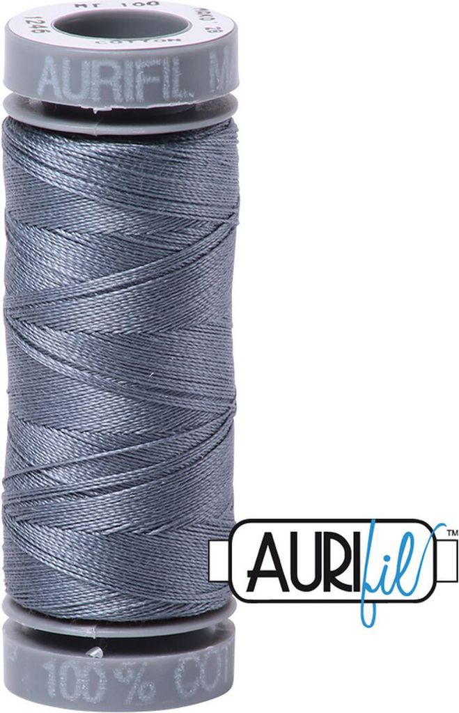 AURIfil Nähgarn MK28WT 750m, 100% Baumwolle : 1246 Dark Grey AURIfil: 1246 Dark Grey