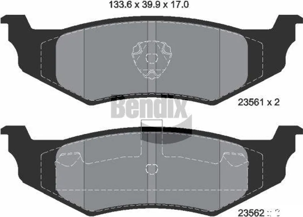 Plaquettes de frein BENDIX BPD2010 OE 04762669 pour Chrysler Voyager