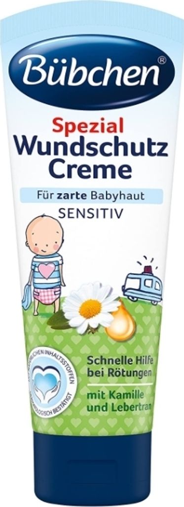 Bubchen, Wundschutz- und Heilcreme für Babys zarte Haut mit Produktbild 