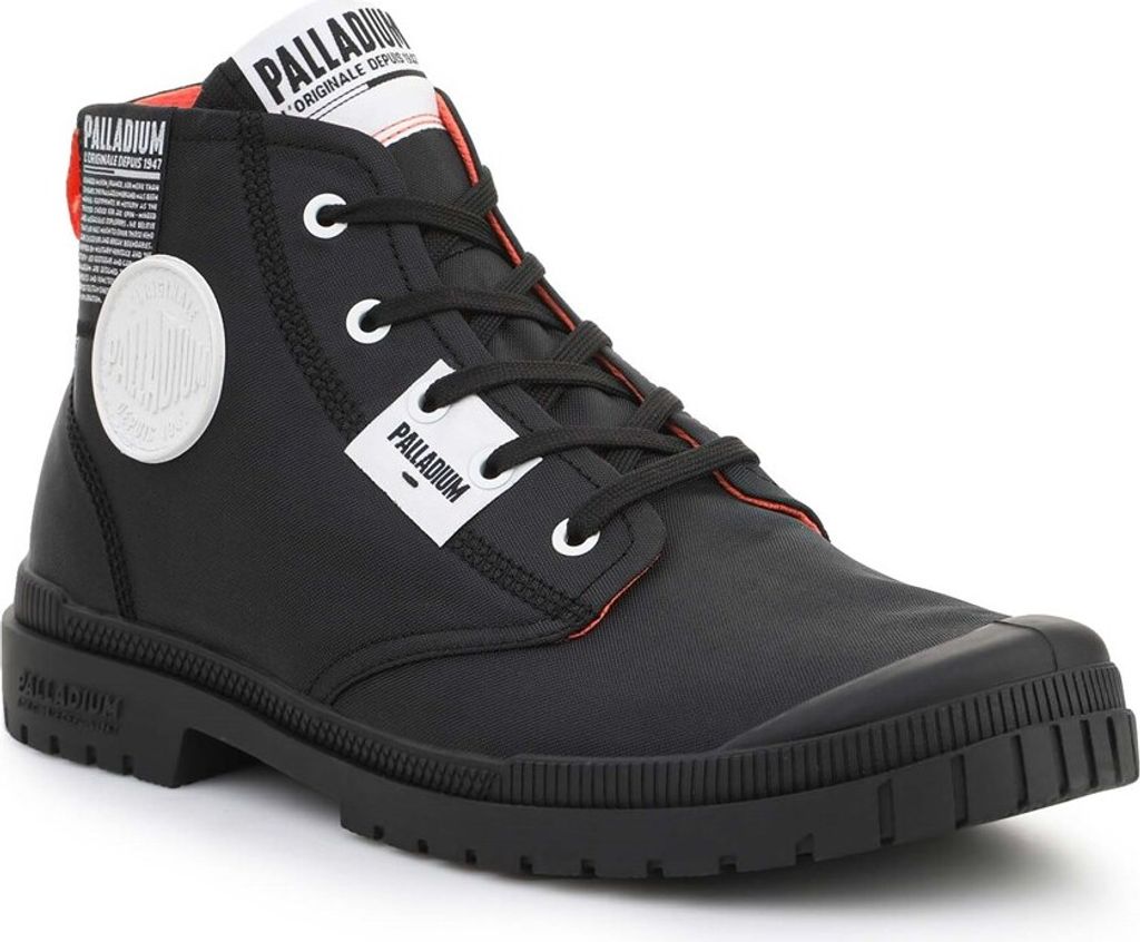 Palladium Sp20 Overlab Vegan Moleskine Mittelhochgeschnittene Stiefel aus Nylon in Schwarz – undefined / Schwarz