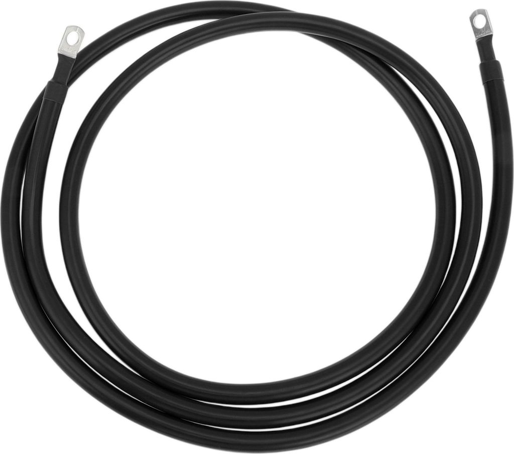 1 Stk. Batterie-Wechselrichterkabel Batteriekabel 5/16" Lug 3 AWG Gauge 7FT Schwarz Verzinntes Kupfer