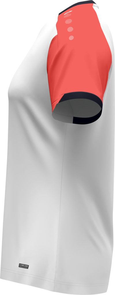 JAKO Damen T-Shirt Dynamic - 6170D, Farbe:weiß/coral/marine, Größe:S (34/36)