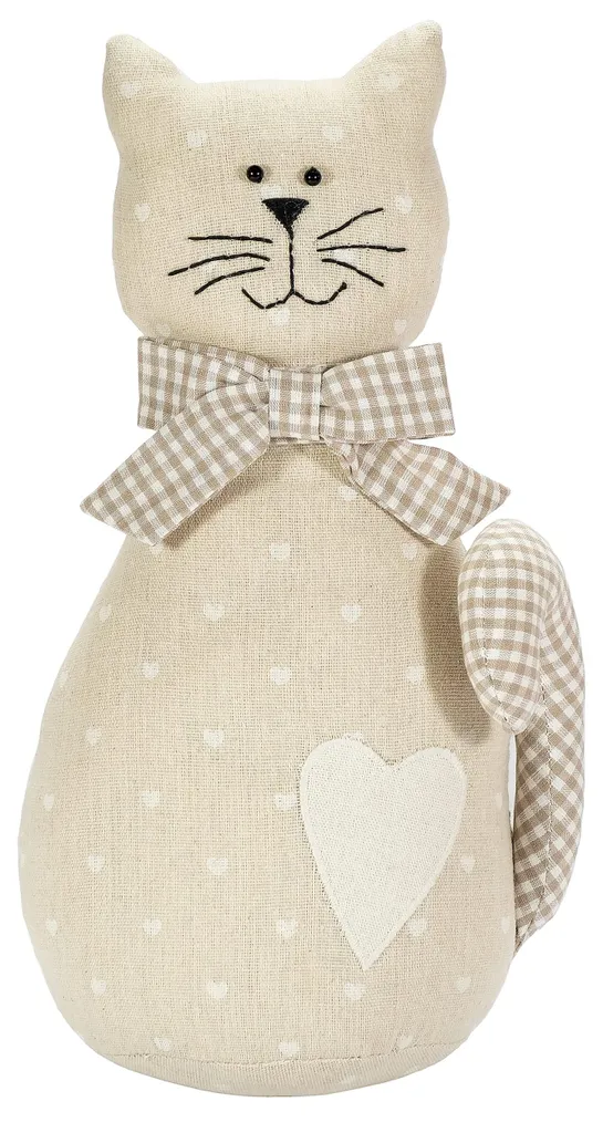 Butoir de porte chat Kattenhartjes en tissu lourd 1,5 kg gris anthracite