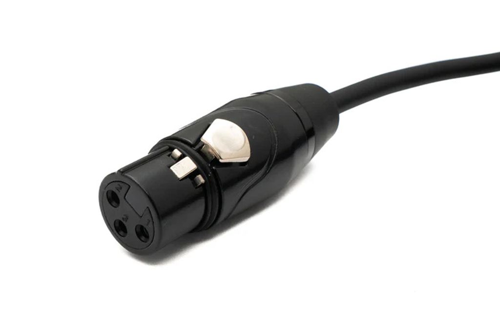 SYSTEM-S Audio Kabel 2 m XLR 3 Pin Stecker zu Buchse Adapter in Schwarz