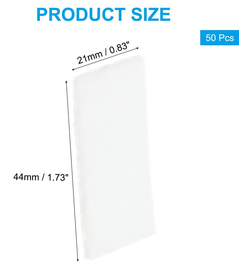 Aroma Pads, 50 Stk. Luftbefeuchter Ersatzfilter Parfš¹m Diffusor Pad zur Erhaltung des Duftes Luftreiniger, Wei? (1,73 x 0,83 Zoll)