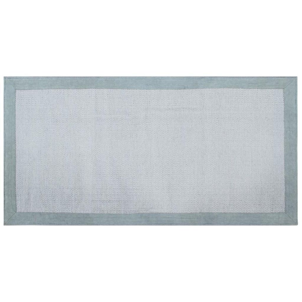 Miliboo - Teppich für den Flur aus perlblauer Baumwolle 60 x 200 cm ASTER