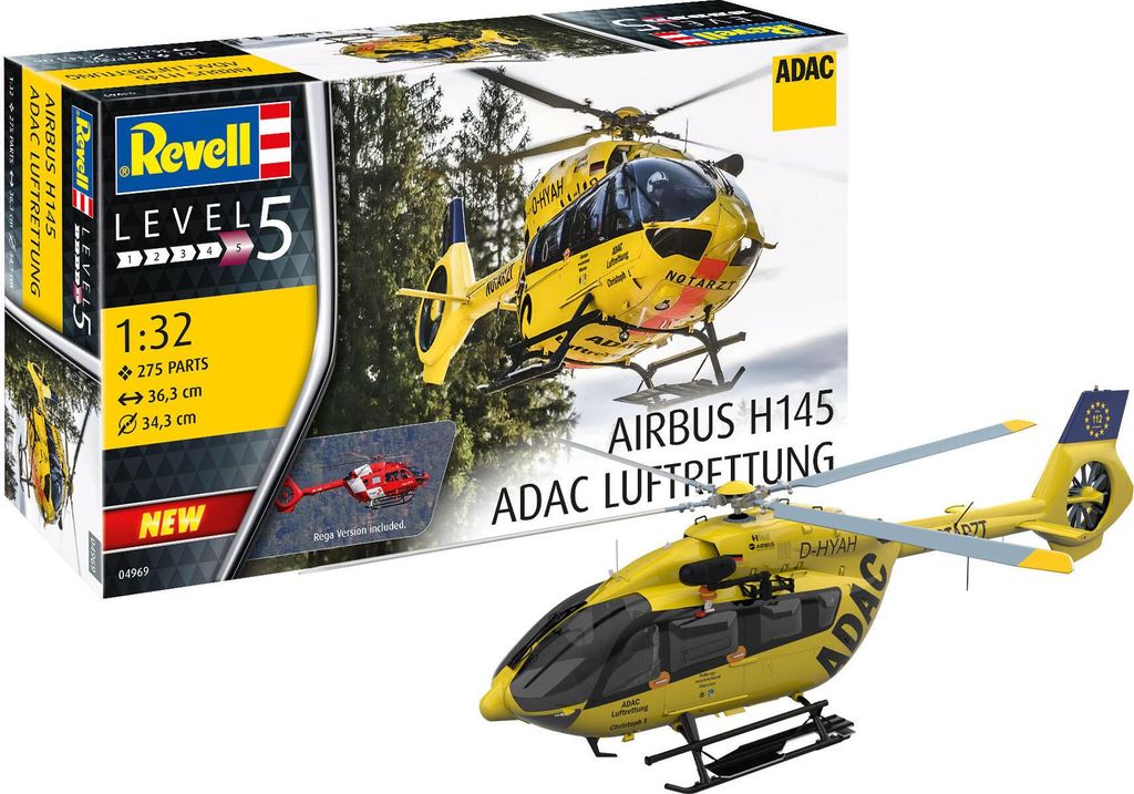 Revell Airbus H145 "ADAC Luftrettung" 1:32 Immagine del prodotto 