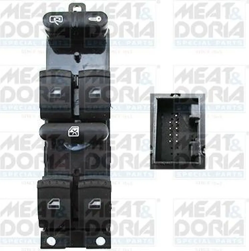 MEAT & DORIA 26345 Interruttore Alzacristalli 1J4959857C per Skoda