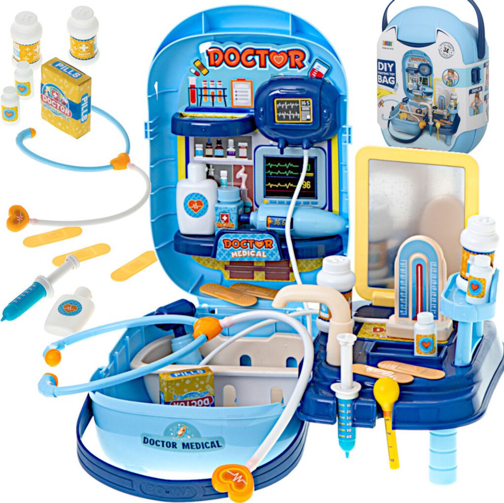 Set da medico con accessori in valigetta da 34 pezzi. + Immagine del prodotto 