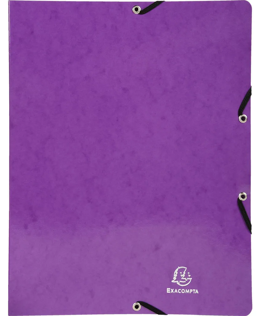 Classeur A4 Violet Anti-Perte de Documents à 2 Élastiques - Lot de 20