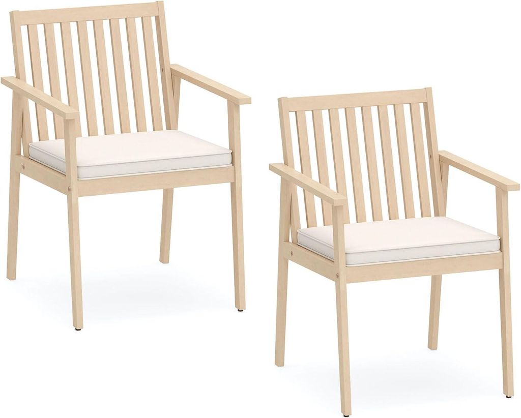 KOMFOTTEU Sada 2 ergonomických zahradních židlí s Obrázek produktu 