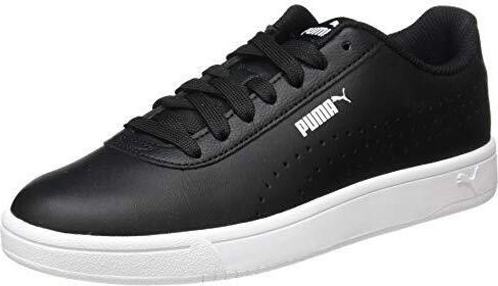 PUMA Unisex Court Pure Sneaker, Black Black White, 36 EU Produktbild 