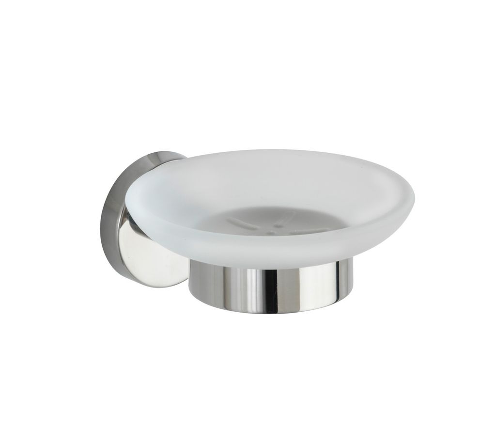 WENKO Seifen Ablage BOSIO Schale Halter Unterlage Bad Accessoires Gäste WC Wand