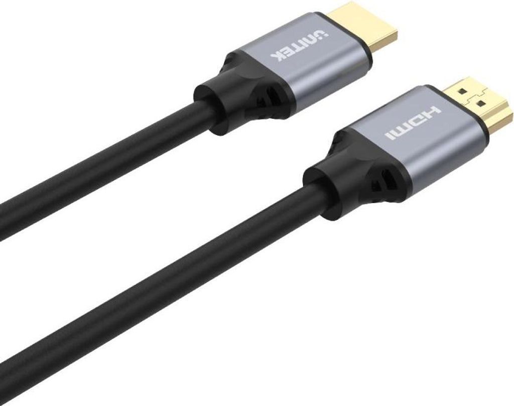 A close-up shot of two HDMI cable connectors.