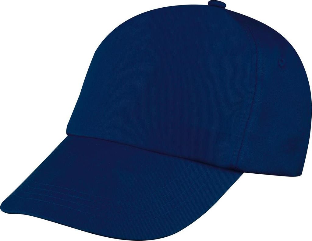 Baumwoll Basecap 5 Panel / Farbe: dunkelblau Produktbild 