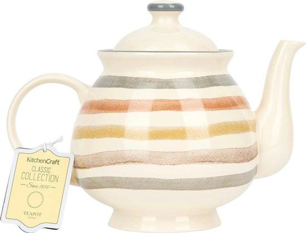 Ceramiczny dzbanek do herbaty 1,4 l, 22 cm, wielokolorowy Zdjęcie produktu 